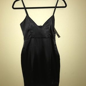 Black Satin Dress